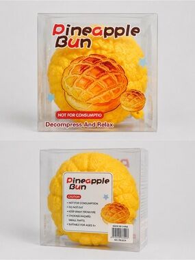 Jumbo Pineapple Bun Squishy – Soft Slow Rise Squeeze Fidget Toy